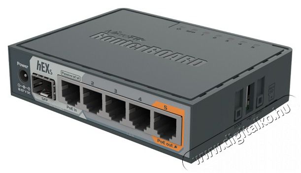 MikroTik hEX S RB760iGS L4 256MB 5x GbE port 1x GbE SFP router Iroda és számítástechnika - Hálózat - Router - 409670