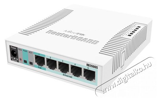 MikroTik RB260GS/CSS106-5G-1S 5port GbE LAN 1port GbE SFP Switch Iroda és számítástechnika - Hálózat - Switch - 409621