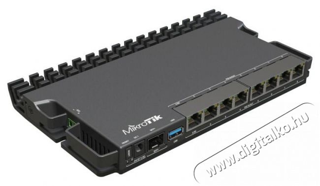 MikroTik RB5009UPR+S+IN 1x2.5GbE PoE LAN 7xGbE PoE LAN 1xSFP+ port Smart router Iroda és számítástechnika - Hálózat - Router - 463354