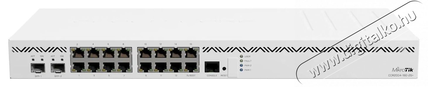 MikroTik CCR2004-16G-2S+ Router Iroda &eacute;s sz&aacute;m&iacute;t&aacute;stechnika - H&aacute;l&oacute;zat - Router - 532661