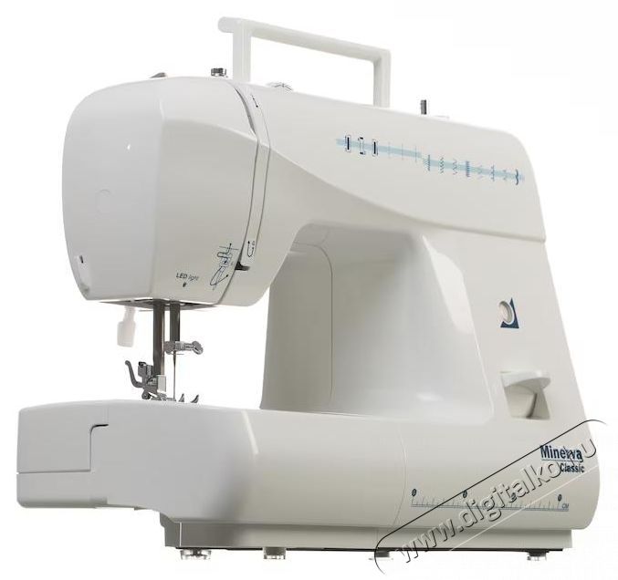 Minerva CLASSIC Model 2020 Elektromechanikus Varr&oacute;g&eacute;p, 12 Program, 800 Imp / Min, 70W, Feh&eacute;r H&aacute;ztart&aacute;s / Otthon / K&uuml;lt&eacute;r - Varr&oacute;g&eacute;p - 534398