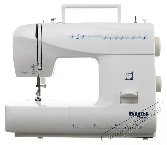 Minerva CLASSIC Model 2020 Elektromechanikus Varr&oacute;g&eacute;p, 12 Program, 800 Imp / Min, 70W, Feh&eacute;r H&aacute;ztart&aacute;s / Otthon / K&uuml;lt&eacute;r - Varr&oacute;g&eacute;p - 534398