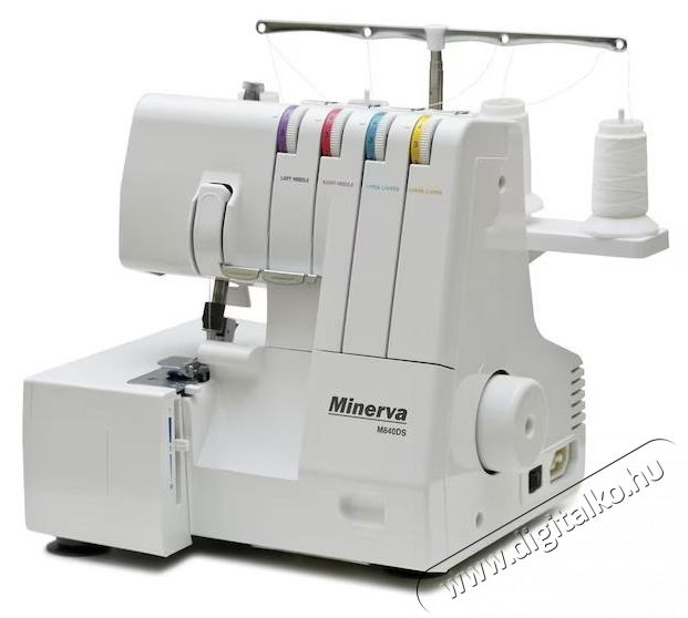 Minerva Overlock M840DS, 8 program, 1250 imp/perc, 135 W, feh&eacute;r H&aacute;ztart&aacute;s / Otthon / K&uuml;lt&eacute;r - Varr&oacute;g&eacute;p - 534401