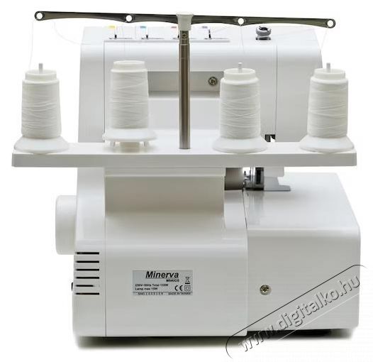 Minerva Overlock M840DS, 8 program, 1250 imp/perc, 135 W, feh&eacute;r H&aacute;ztart&aacute;s / Otthon / K&uuml;lt&eacute;r - Varr&oacute;g&eacute;p - 534401