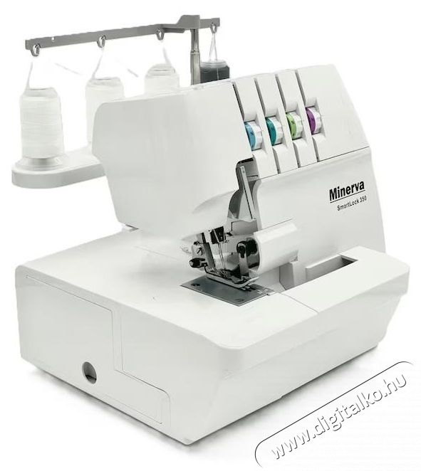 Minerva SmartLock 350 Overlock varr&oacute;g&eacute;p, 13 program, varr&aacute;s funkci&oacute;, 1200 imp/perc, 91W H&aacute;ztart&aacute;s / Otthon / K&uuml;lt&eacute;r - Varr&oacute;g&eacute;p - 534397
