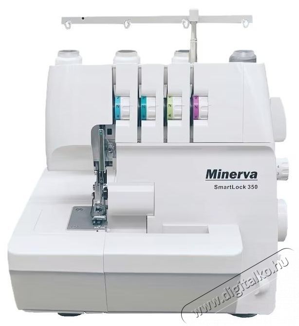 Minerva SmartLock 350 Overlock varr&oacute;g&eacute;p, 13 program, varr&aacute;s funkci&oacute;, 1200 imp/perc, 91W H&aacute;ztart&aacute;s / Otthon / K&uuml;lt&eacute;r - Varr&oacute;g&eacute;p - 534397