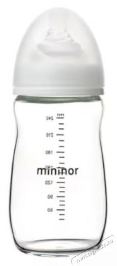 Mininor Boroszilik&aacute;t cumis&uuml;veg, 240ml Sz&eacute;ps&eacute;g&aacute;pol&aacute;s / Eg&eacute;szs&eacute;g - Baba mama term&eacute;k - Cumis&uuml;veg / cumi / etet&eacute;s kieg&eacute;sz&iacute;tő - 534403