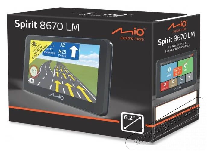MIO SPIRIT 8670 Full Europe LM 6,2 GPS autós navigáció Autóhifi / Autó felszerelés - GPS navigáció - GPS navigáció - 324432