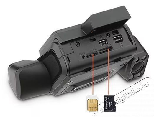 MIO MiSentry 12T aut&oacute;s kamera, 3 kamera, 4G LTE csatlakoz&aacute;s F&eacute;nyk&eacute;pezőg&eacute;p / kamera - Aut&oacute;s fed&eacute;lzeti kamera - 535467