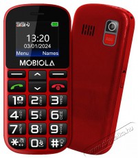 Mobiola MB200 piros Mobil / Kommunikáció / Smart - Klasszikus / Mobiltelefon időseknek - 521662