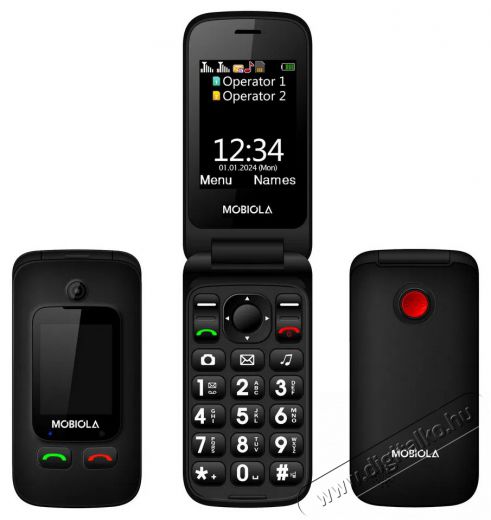 Mobiola MB610 fekete Mobil / Kommunikáció / Smart - Klasszikus / Mobiltelefon időseknek - 521663