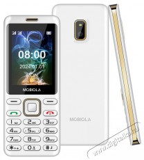 Mobiola MB2400 feh&eacute;r Mobil / Kommunik&aacute;ci&oacute; / Smart - Klasszikus / Mobiltelefon időseknek - 527490