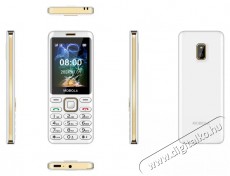 Mobiola MB2400 feh&eacute;r Mobil / Kommunik&aacute;ci&oacute; / Smart - Klasszikus / Mobiltelefon időseknek - 527490