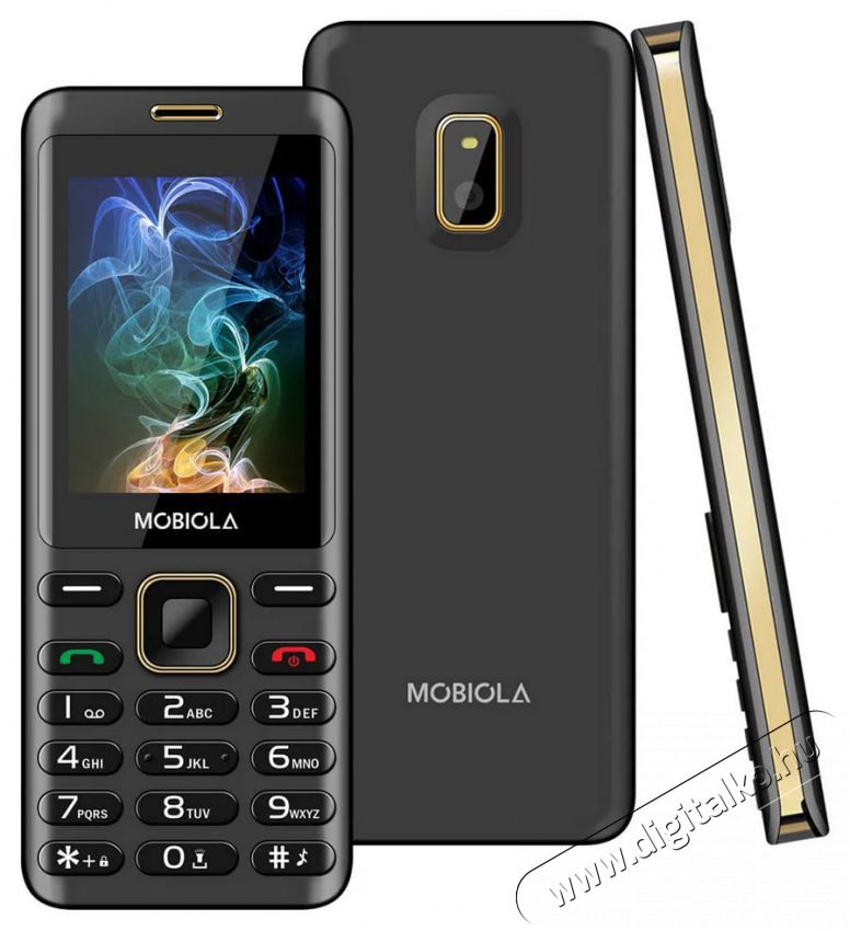 Mobiola MB2400 fekete Mobil / Kommunik&aacute;ci&oacute; / Smart - Klasszikus / Mobiltelefon időseknek - 527491