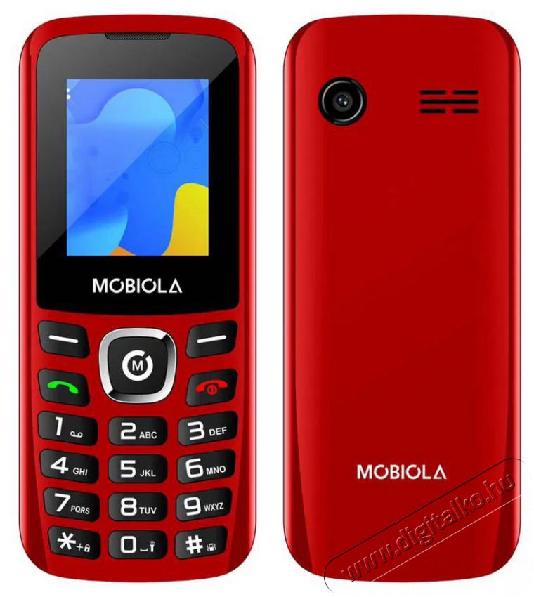 Mobiola MB3020 piros Mobil / Kommunik&aacute;ci&oacute; / Smart - Klasszikus / Mobiltelefon időseknek - 527493