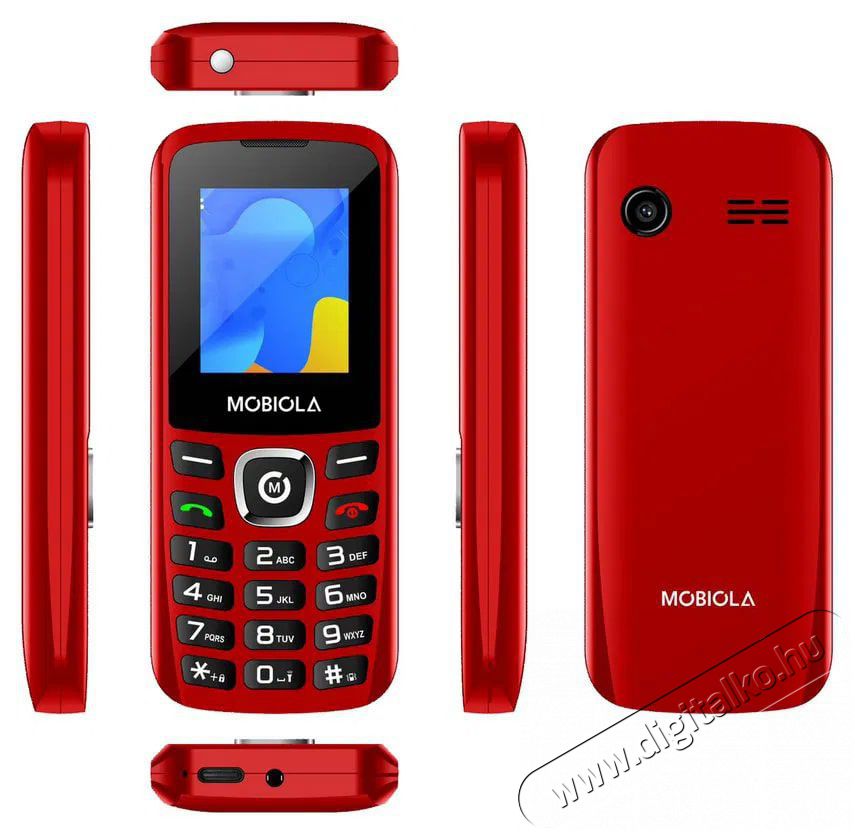 Mobiola MB3020 piros Mobil / Kommunik&aacute;ci&oacute; / Smart - Klasszikus / Mobiltelefon időseknek - 527493