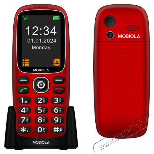 Mobiola MB3120i piros Mobil / Kommunikáció / Smart - Klasszikus / Mobiltelefon időseknek - 527495