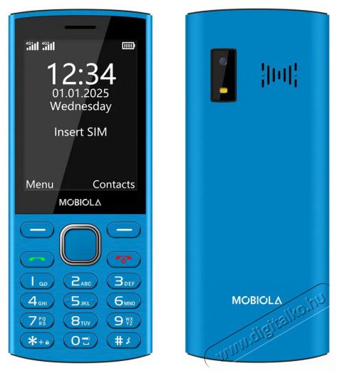 Mobiola MB4280 4G kék Mobil / Kommunikáció / Smart - Klasszikus / Mobiltelefon időseknek - 527498