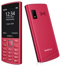 Mobiola MB4280 4G piros Mobil / Kommunikáció / Smart - Klasszikus / Mobiltelefon időseknek - 527499