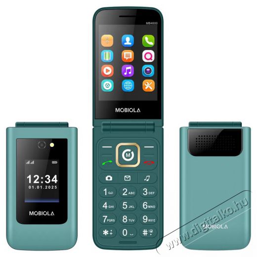Mobiola MB4600 4G zöld Mobil / Kommunikáció / Smart - Klasszikus / Mobiltelefon időseknek - 527501