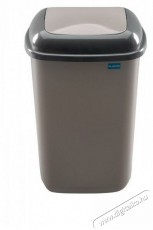 MOCCA Plafor Quatro 28 literes szürke/sötétszürke rugós billenő fedeles szemetes Háztartás / Otthon / Kültér - Lakásfelszerelés - Szemetes - 502382
