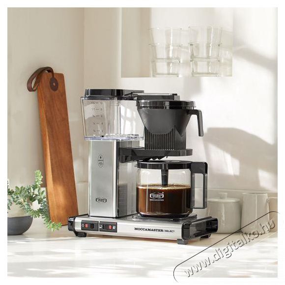 Moccamaster KBG 741 Select Polished Silver Konyhai term&eacute;kek - K&aacute;v&eacute;főző / k&aacute;v&eacute;&ouml;rlő / kieg&eacute;sz&iacute;tő - Filteres k&aacute;v&eacute;főző - 512722