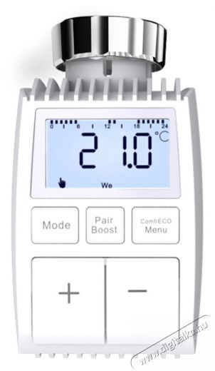 MOES TV-01 Smart Radiator Valve, Zigbee, White Háztartás / Otthon / Kültér - Okos otthon - Termosztát - 508187