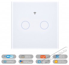 MOES Matter WiFi Smart Switch 2gang Háztartás / Otthon / Kültér - Okos otthon - Kiegészítő - 521674