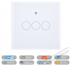 MOES Matter WiFi Smart Switch 3gang Háztartás / Otthon / Kültér - Okos otthon - Kiegészítő - 521675
