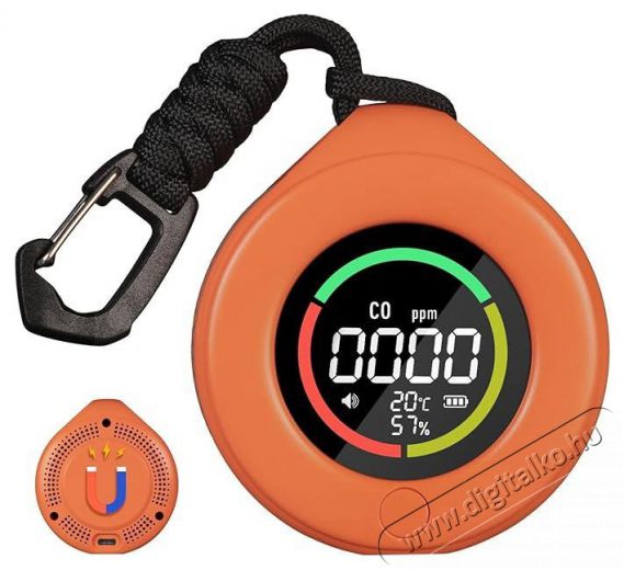 MOES Mini CO Detector, orange Háztartás / Otthon / Kültér - Biztonságtechnika - Füst- és szén-monoxid érzékelő - 521677