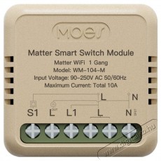 MOES Mini Matter Wifi Smart Switch 1gang Háztartás / Otthon / Kültér - Okos otthon - Kiegészítő - 521678