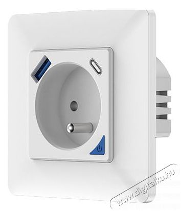 MOES Smart Wall Socket, WiFi, +USB Háztartás / Otthon / Kültér - Okos otthon - Okos konnektor - 521683