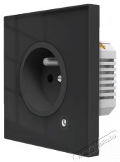 MOES Smart Wall Socket, Zigbee, FR, 16A, Black Háztartás / Otthon / Kültér - Okos otthon - Okos konnektor - 521684