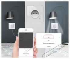 MOES Smart Wall Socket, Zigbee, FR, 16A, White H&aacute;ztart&aacute;s / Otthon / K&uuml;lt&eacute;r - Okos otthon - Okos konnektor - 521685