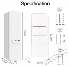 MOES WiFi Smart Curtain H&aacute;ztart&aacute;s / Otthon / K&uuml;lt&eacute;r - Okos otthon - Kieg&eacute;sz&iacute;tő - 521695