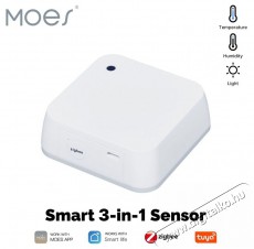 MOES Temperature and humidity + Light Sensor, Zigbee Háztartás / Otthon / Kültér - Okos otthon - Kiegészítő - 519561