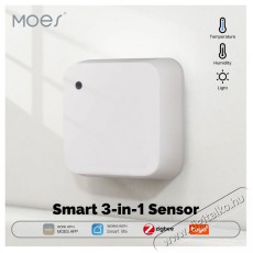 MOES Temperature and humidity + Light Sensor, Zigbee Háztartás / Otthon / Kültér - Okos otthon - Kiegészítő - 519561