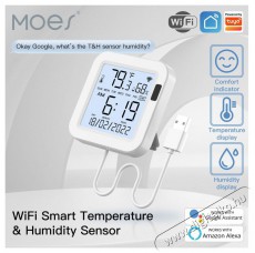 MOES Temperature and humidity probe, WiFi Háztartás / Otthon / Kültér - Okos otthon - Kiegészítő - 519562