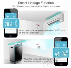 MOES Temperature & Humidity Sensor, Zigbee Háztartás / Otthon / Kültér - Okos otthon - Kiegészítő - 519560