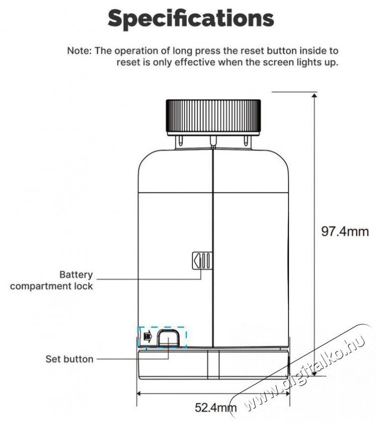 MOES WTRV-801 Smart Radiator Valve, Zigbee, White H&aacute;ztart&aacute;s / Otthon / K&uuml;lt&eacute;r - Okos otthon - Termoszt&aacute;t - 519566