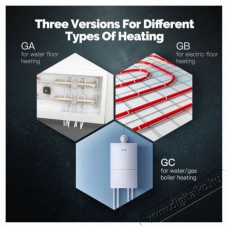 MOES GB electric heating 16A, gray Háztartás / Otthon / Kültér - Okos otthon - Termosztát - 519554