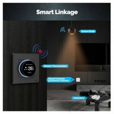 MOES GB electric heating 16A, gray Háztartás / Otthon / Kültér - Okos otthon - Termosztát - 519554