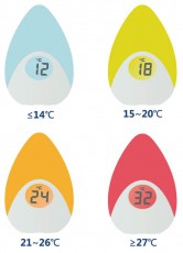 Momert 1762 digitális éjszakai lámpa és szobahőmérő Háztartás / Otthon / Kültér - Lakásfelszerelés - Hőmérő / barométer - 332700