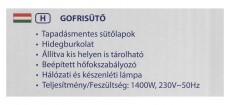 Momert 2014 gofrisütő Konyhai termékek - Konyhai kisgép (sütés / főzés / hűtés / ételkészítés) - Melegszendvics / gofri sütő - 327186