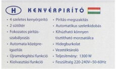 Momert 2061 kenyérpirító Konyhai termékek - Konyhai kisgép (sütés / főzés / hűtés / ételkészítés) - Kenyérpirító - 297867
