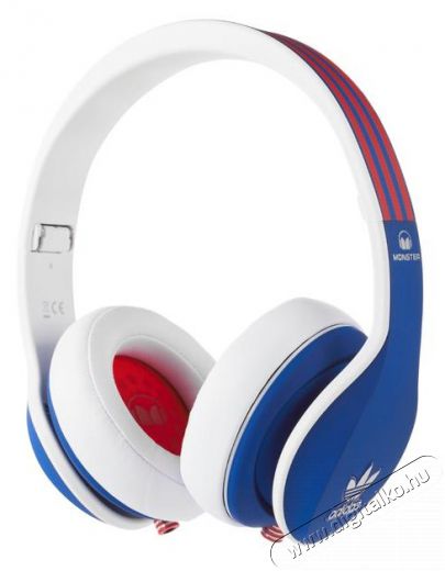 Monster Adidas Over-Ear fejhallgató - kék/piros Audio-Video / Hifi / Multimédia - Fül és Fejhallgatók - Fejhallgató mikrofonnal / headset - 299246