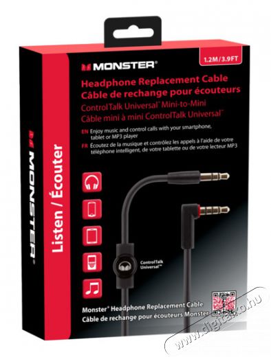 Monster Mini to Mini UTC cserekábel Audio-Video / Hifi / Multimédia - Fül és Fejhallgatók - Fülhallgató kiegészítő - 292170