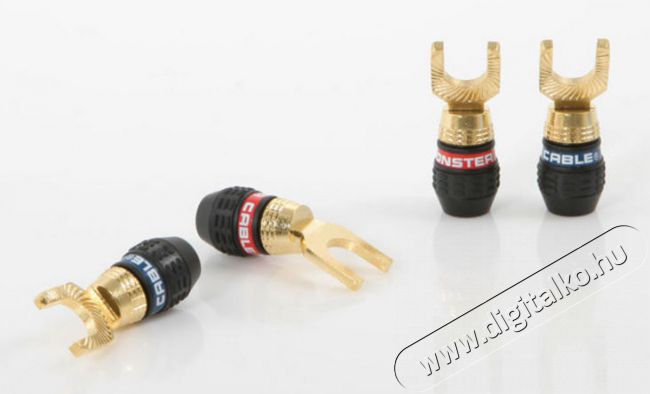 Monster QuickLock Gas-H MKII Gold villás csatlakozó Audio-Video / Hifi / Multimédia - Hangfal - Hangfalszett - Hangszóró kábel / csatlakozó - 292184