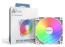 Montech GF120 ARGB PWM White Iroda és számítástechnika - Számítógép tartozék - Ventilátor - 512101