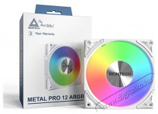 Montech METAL PRO 12 ARGB PWM White Iroda és számítástechnika - Számítógép tartozék - Ventilátor - 512104
